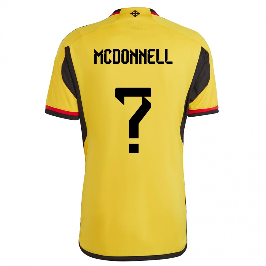 Női Labdarúgás Észak-Írország Noah Mcdonnell #0 Fehér Idegenbeli Jersey 24-26 Mez Póló Ing