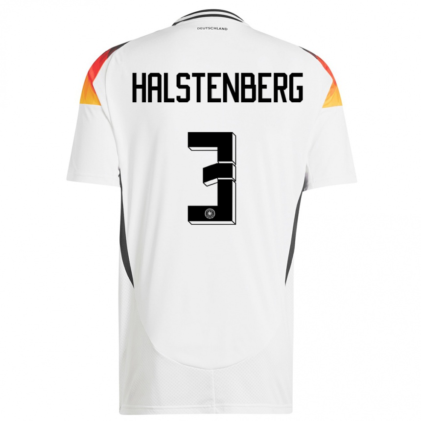 Gyermek Labdarúgás Németország Marcel Halstenberg #3 Fehér Hazai Jersey 24-26 Mez Póló Ing