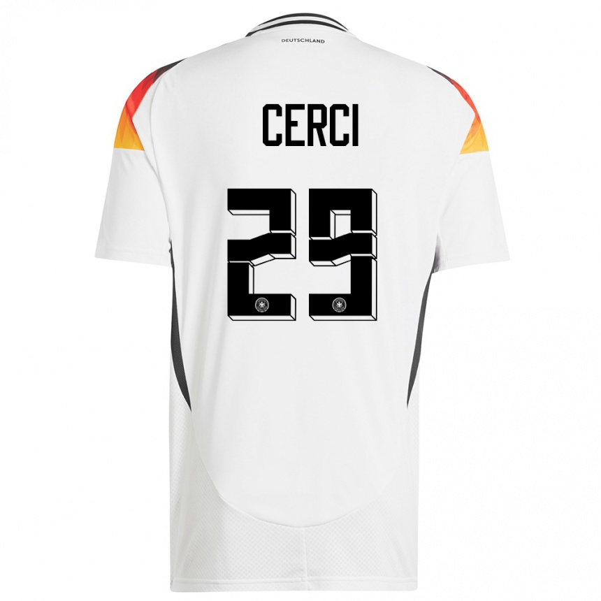 Gyermek Labdarúgás Németország Selina Cerci #29 Fehér Hazai Jersey 24-26 Mez Póló Ing