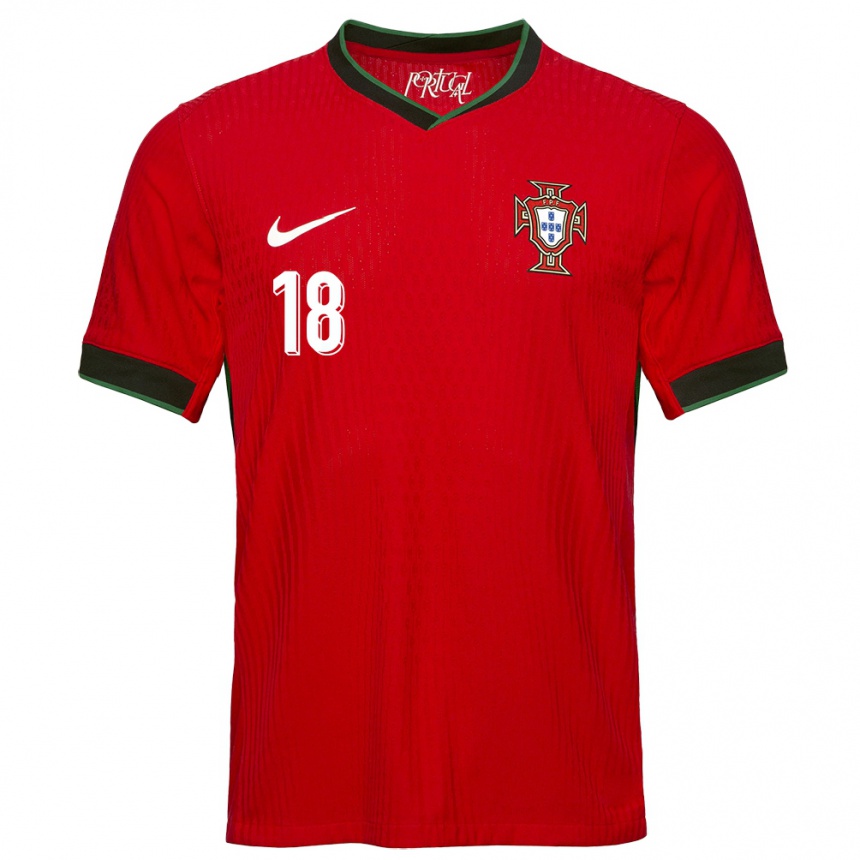 Gyermek Labdarúgás Portugália Ruben Neves #18 Piros Hazai Jersey 24-26 Mez Póló Ing