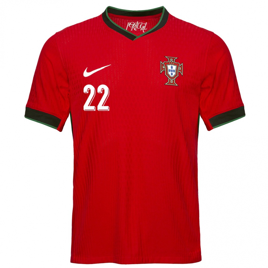 Gyermek Labdarúgás Portugália Diogo Costa #22 Piros Hazai Jersey 24-26 Mez Póló Ing