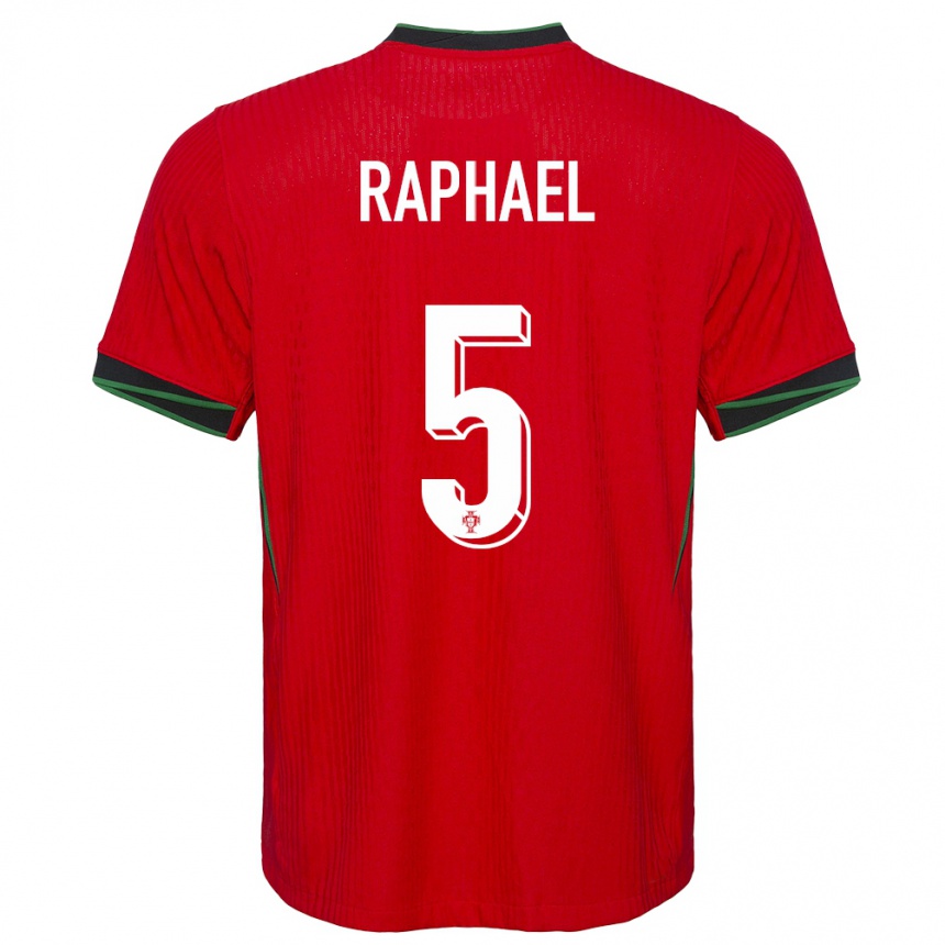 Gyermek Labdarúgás Portugália Raphael Guerreiro #5 Piros Hazai Jersey 24-26 Mez Póló Ing