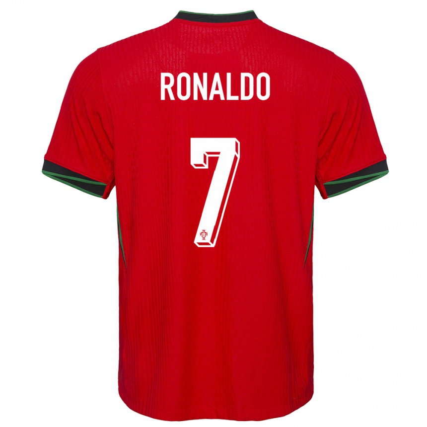 Gyermek Labdarúgás Portugália Cristiano Ronaldo #7 Piros Hazai Jersey 24-26 Mez Póló Ing