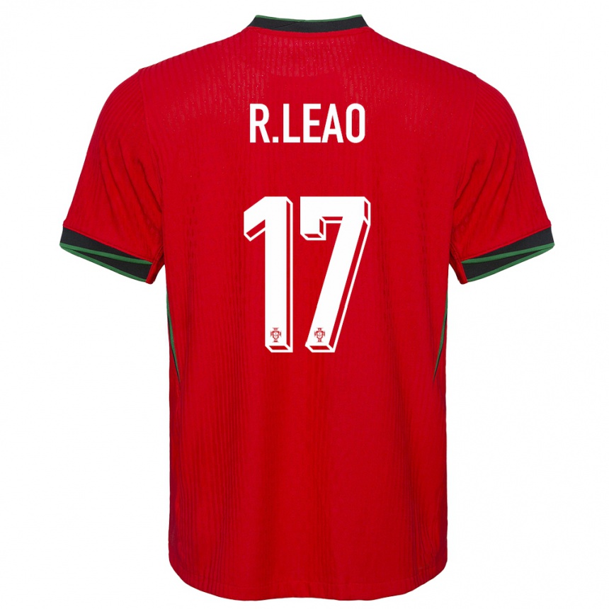 Gyermek Labdarúgás Portugália Rafael Leao #17 Piros Hazai Jersey 24-26 Mez Póló Ing