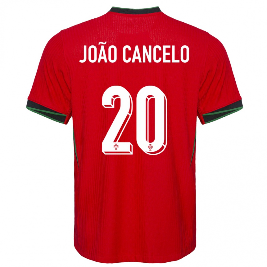 Gyermek Labdarúgás Portugália Joao Cancelo #20 Piros Hazai Jersey 24-26 Mez Póló Ing