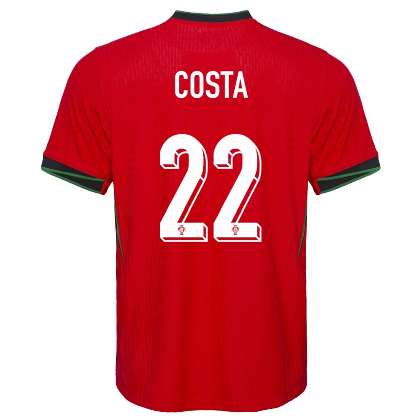 Gyermek Labdarúgás Portugália Diogo Costa #22 Piros Hazai Jersey 24-26 Mez Póló Ing