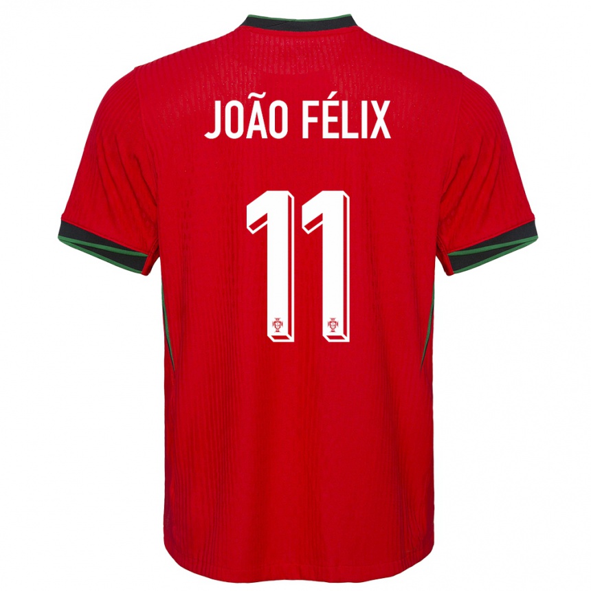 Gyermek Labdarúgás Portugália Joao Felix #11 Piros Hazai Jersey 24-26 Mez Póló Ing