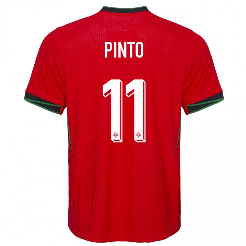 Gyermek Labdarúgás Portugália Tatiana Pinto #11 Piros Hazai Jersey 24-26 Mez Póló Ing