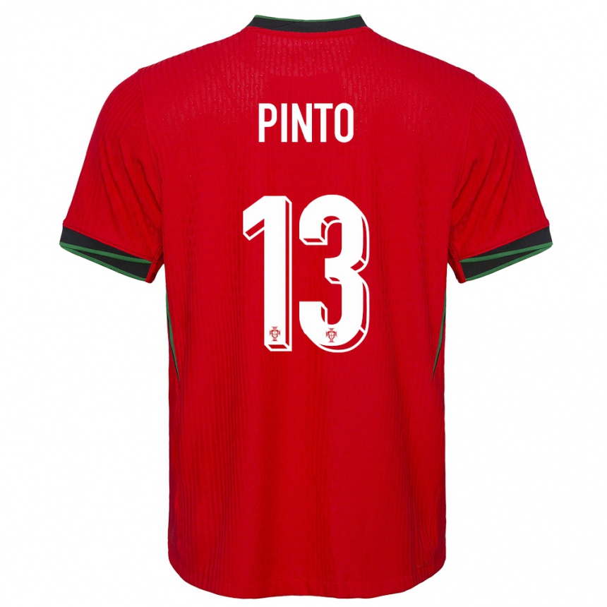 Gyermek Labdarúgás Portugália Fatima Pinto #13 Piros Hazai Jersey 24-26 Mez Póló Ing