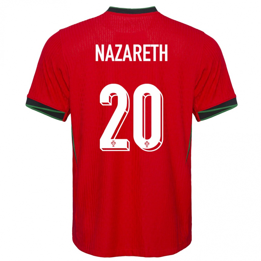 Gyermek Labdarúgás Portugália Kika Nazareth #20 Piros Hazai Jersey 24-26 Mez Póló Ing