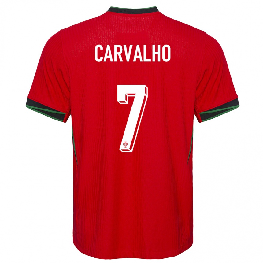 Gyermek Labdarúgás Portugália Fabio Carvalho #7 Piros Hazai Jersey 24-26 Mez Póló Ing