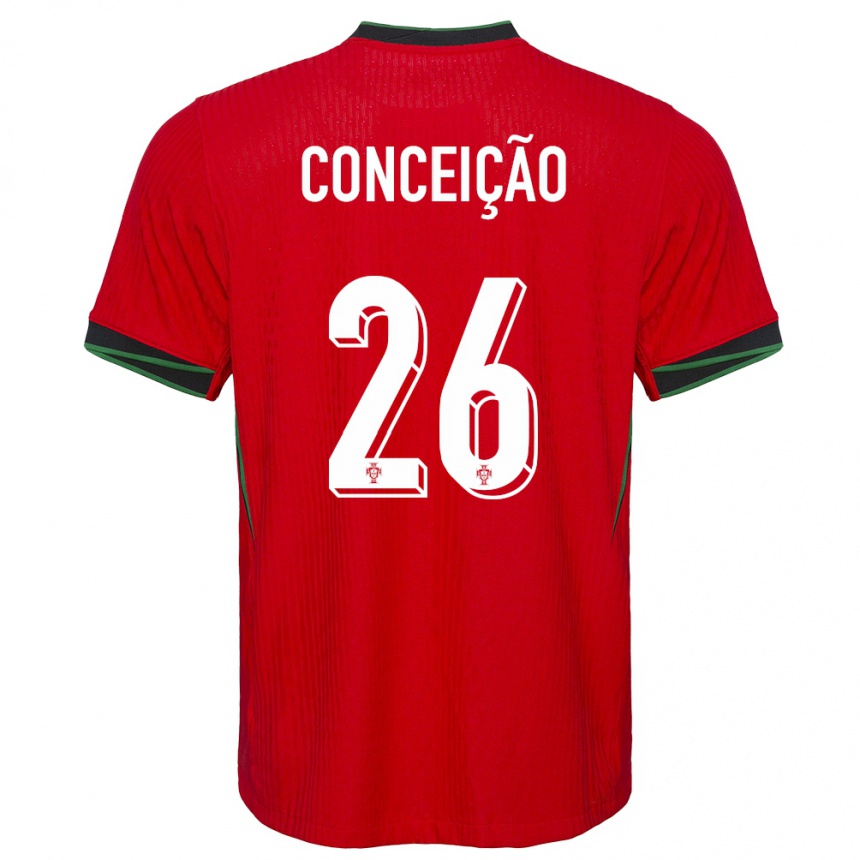 Gyermek Labdarúgás Portugália Francisco Conceicao #26 Piros Hazai Jersey 24-26 Mez Póló Ing