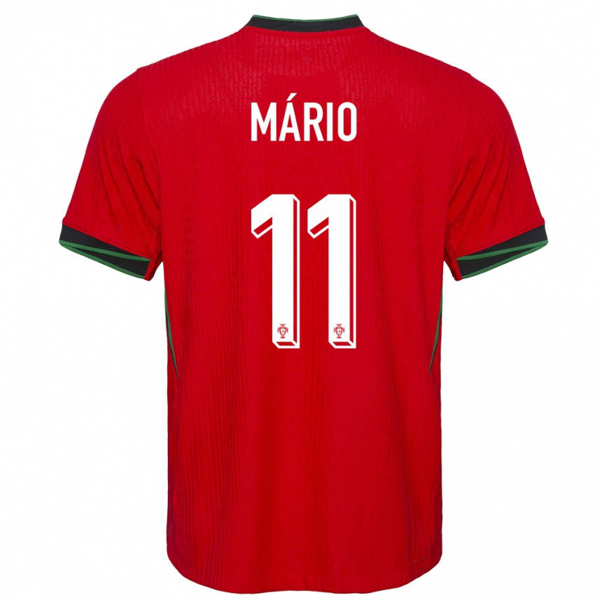 Gyermek Labdarúgás Portugália Joao Mario #11 Piros Hazai Jersey 24-26 Mez Póló Ing