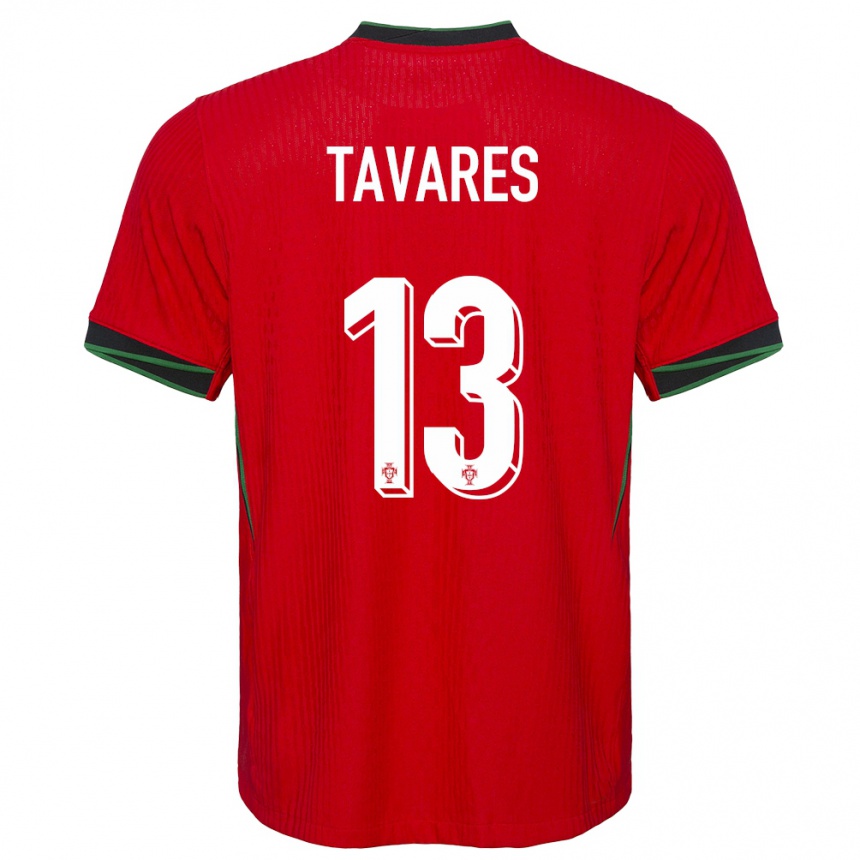 Gyermek Labdarúgás Portugália Nuno Tavares #13 Piros Hazai Jersey 24-26 Mez Póló Ing