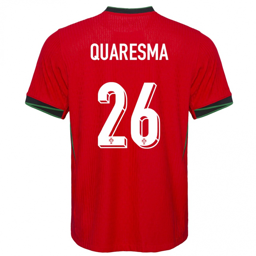 Gyermek Labdarúgás Portugália Eduardo Quaresma #26 Piros Hazai Jersey 24-26 Mez Póló Ing