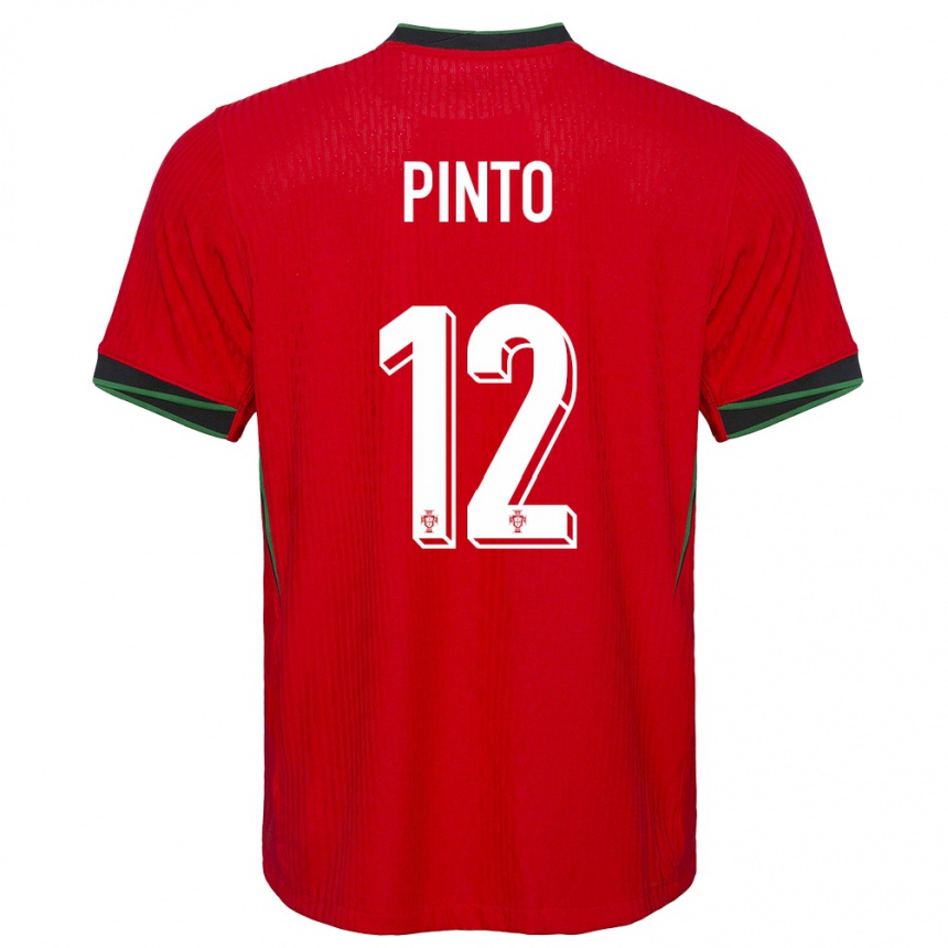 Gyermek Labdarúgás Portugália Diogo Pinto #12 Piros Hazai Jersey 24-26 Mez Póló Ing