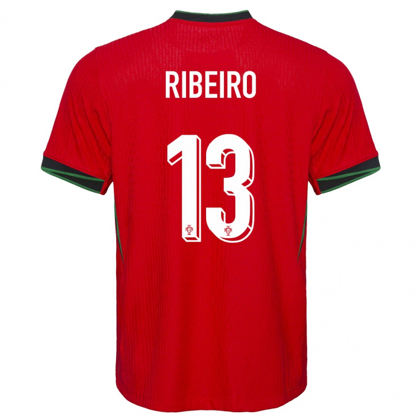 Gyermek Labdarúgás Portugália Antonio Ribeiro #13 Piros Hazai Jersey 24-26 Mez Póló Ing