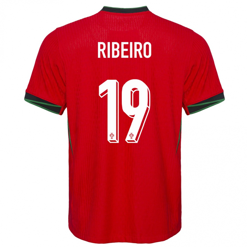 Gyermek Labdarúgás Portugália Rodrigo Ribeiro #19 Piros Hazai Jersey 24-26 Mez Póló Ing