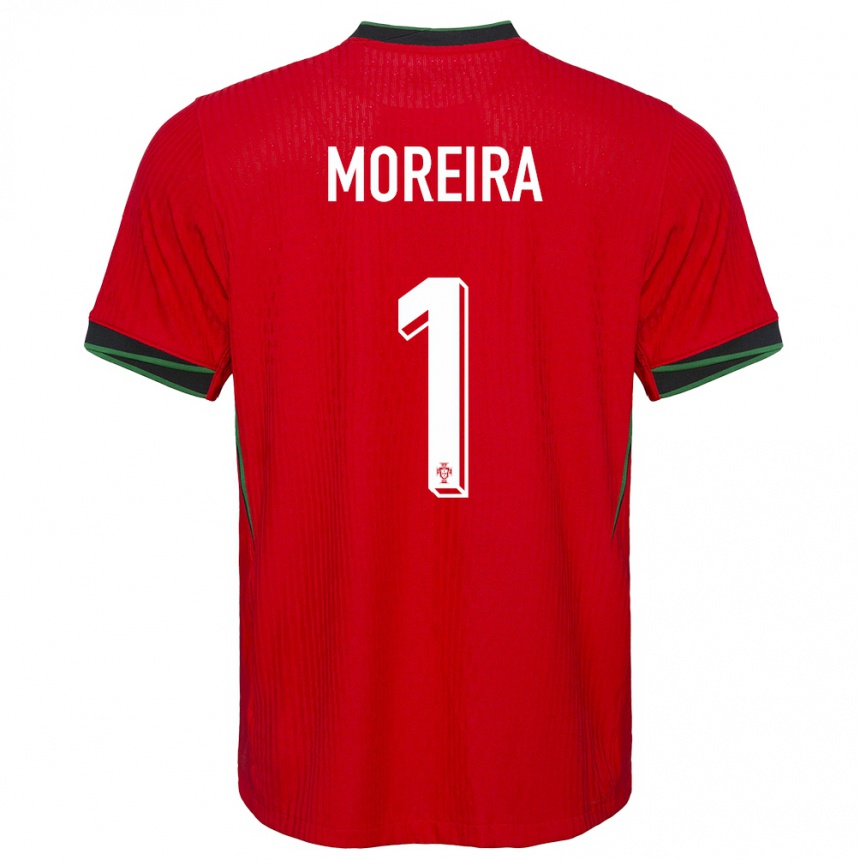 Gyermek Labdarúgás Portugália Andre Moreira #1 Piros Hazai Jersey 24-26 Mez Póló Ing