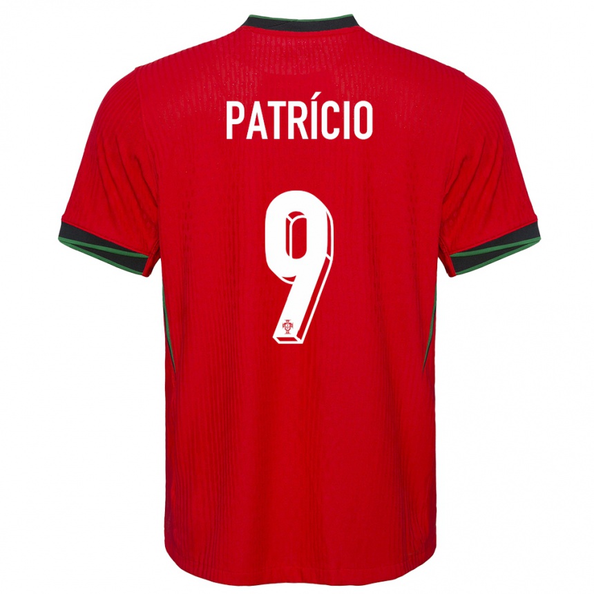 Gyermek Labdarúgás Portugália Nuno Patricio #9 Piros Hazai Jersey 24-26 Mez Póló Ing