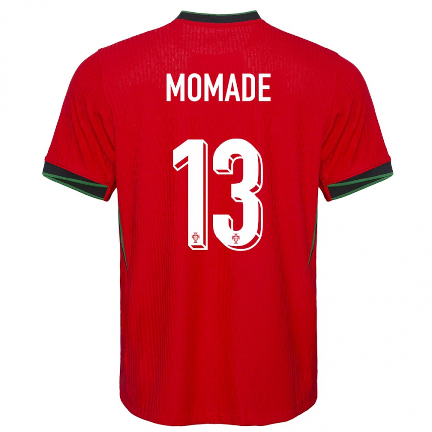 Gyermek Labdarúgás Portugália Rayhan Momade #13 Piros Hazai Jersey 24-26 Mez Póló Ing