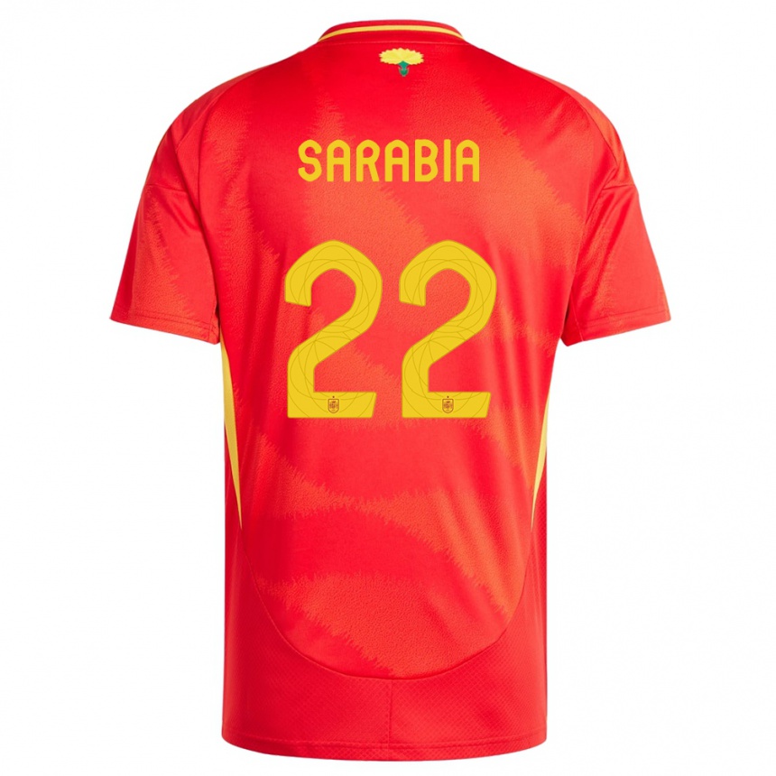 Gyermek Labdarúgás Spanyolország Pablo Sarabia #22 Piros Hazai Jersey 24-26 Mez Póló Ing