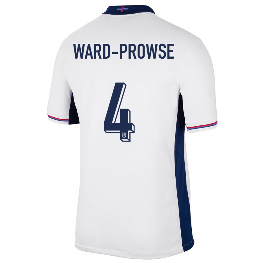 Gyermek Labdarúgás Anglia James Ward-Prowse #4 Fehér Hazai Jersey 24-26 Mez Póló Ing