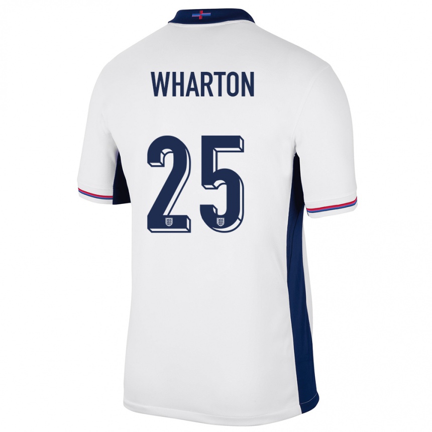 Gyermek Labdarúgás Anglia Adam Wharton #25 Fehér Hazai Jersey 24-26 Mez Póló Ing