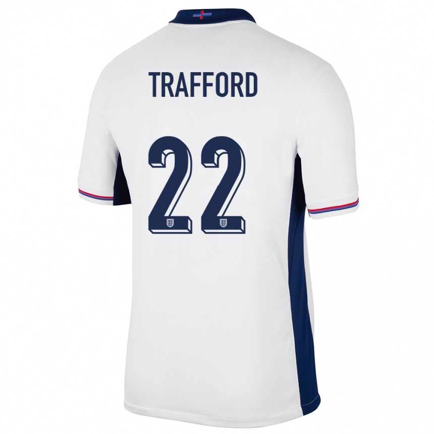 Gyermek Labdarúgás Anglia James Trafford #22 Fehér Hazai Jersey 24-26 Mez Póló Ing