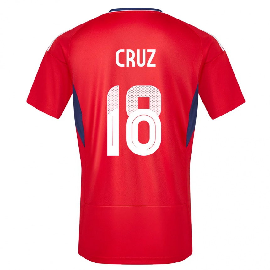 Gyermek Labdarúgás Costa Rica Aaron Cruz #18 Piros Hazai Jersey 24-26 Mez Póló Ing