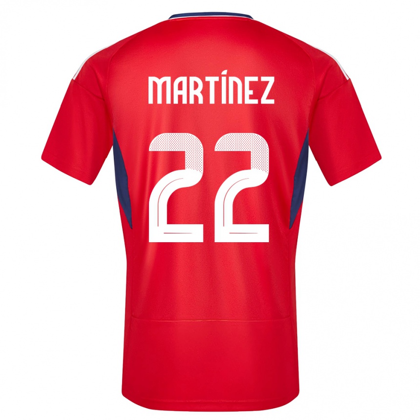 Gyermek Labdarúgás Costa Rica Carlos Martinez #22 Piros Hazai Jersey 24-26 Mez Póló Ing