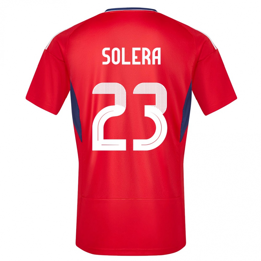 Gyermek Labdarúgás Costa Rica Daniela Solera #23 Piros Hazai Jersey 24-26 Mez Póló Ing