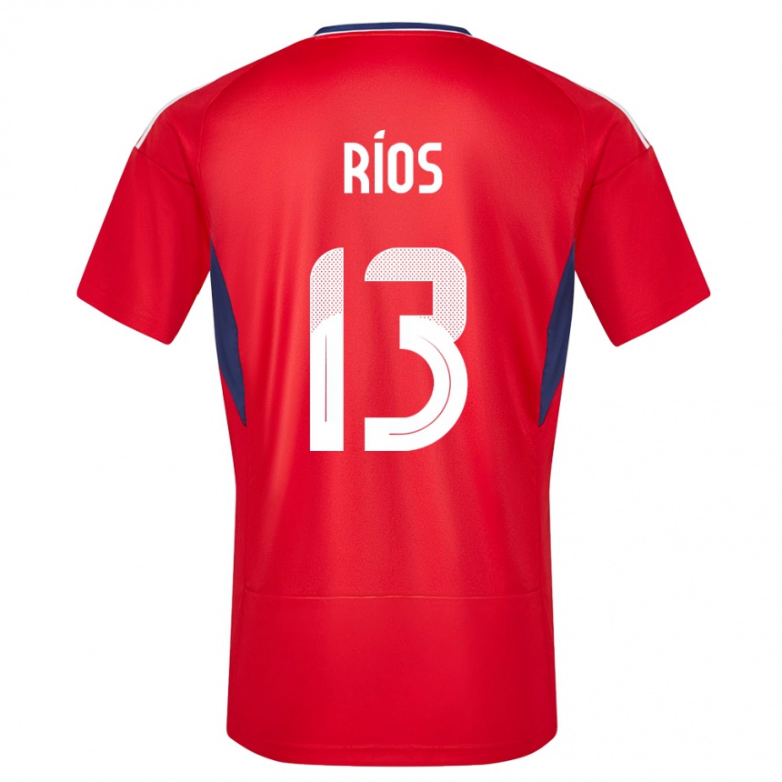 Gyermek Labdarúgás Costa Rica Keral Rios #13 Piros Hazai Jersey 24-26 Mez Póló Ing