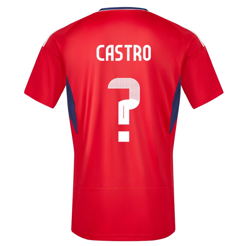 Gyermek Labdarúgás Costa Rica Mathias Castro #0 Piros Hazai Jersey 24-26 Mez Póló Ing