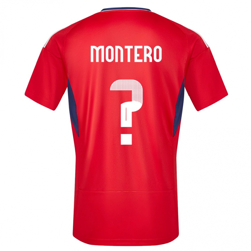 Gyermek Labdarúgás Costa Rica Claudio Montero #0 Piros Hazai Jersey 24-26 Mez Póló Ing