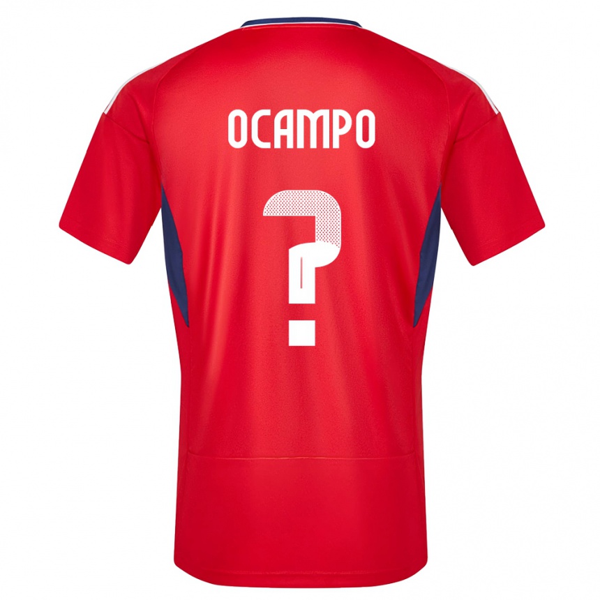 Gyermek Labdarúgás Costa Rica Benjamin Ocampo #0 Piros Hazai Jersey 24-26 Mez Póló Ing