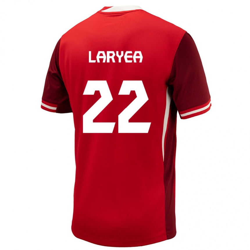 Gyermek Labdarúgás Kanada Richie Laryea #22 Piros Hazai Jersey 24-26 Mez Póló Ing