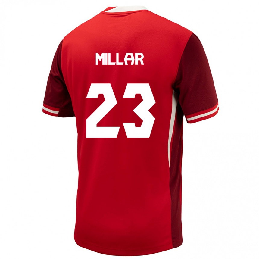 Gyermek Labdarúgás Kanada Liam Millar #23 Piros Hazai Jersey 24-26 Mez Póló Ing