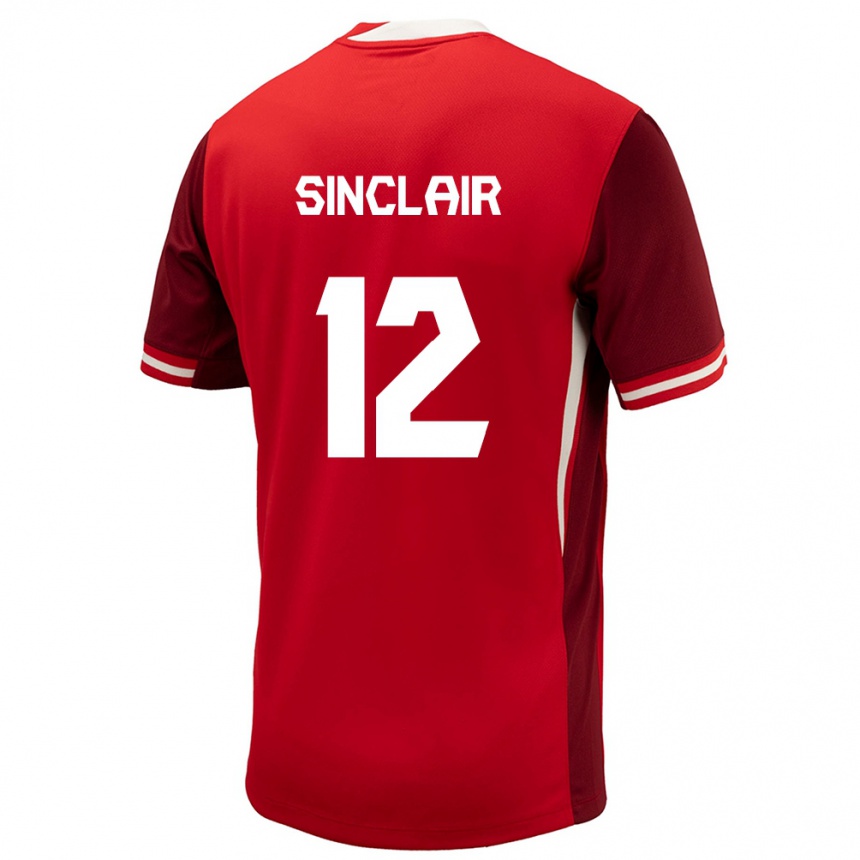 Gyermek Labdarúgás Kanada Christine Sinclair #12 Piros Hazai Jersey 24-26 Mez Póló Ing