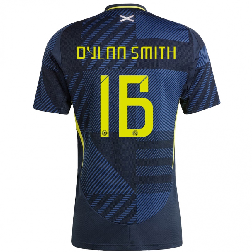 Gyermek Labdarúgás Skócia Dylan Smith #16 Sötétkék Hazai Jersey 24-26 Mez Póló Ing