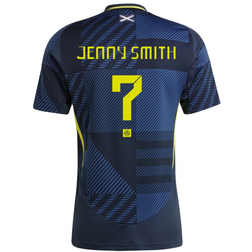 Gyermek Labdarúgás Skócia Jenny Smith #0 Sötétkék Hazai Jersey 24-26 Mez Póló Ing