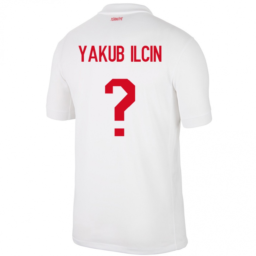 Gyermek Labdarúgás Törökország Hasan Yakub İlçin #0 Fehér Hazai Jersey 24-26 Mez Póló Ing