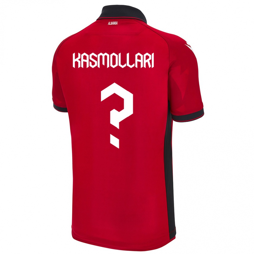 Gyermek Labdarúgás Albania Oresti Kasmollari #0 Piros Hazai Jersey 24-26 Mez Póló Ing