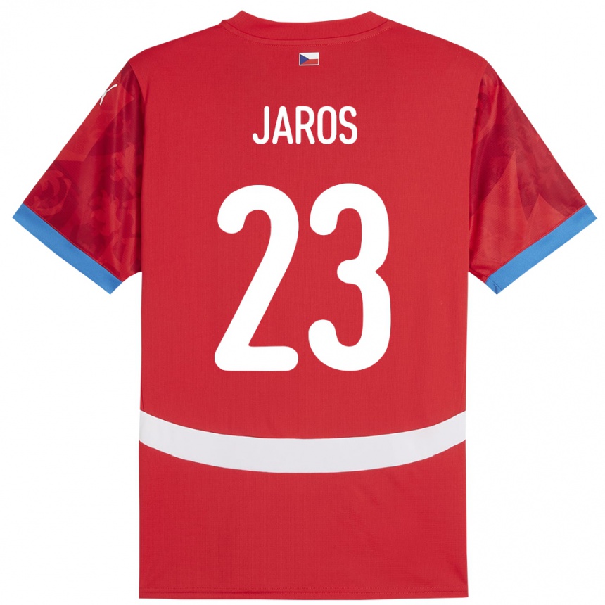 Gyermek Labdarúgás Csehország Vitezslav Jaros #23 Piros Hazai Jersey 24-26 Mez Póló Ing