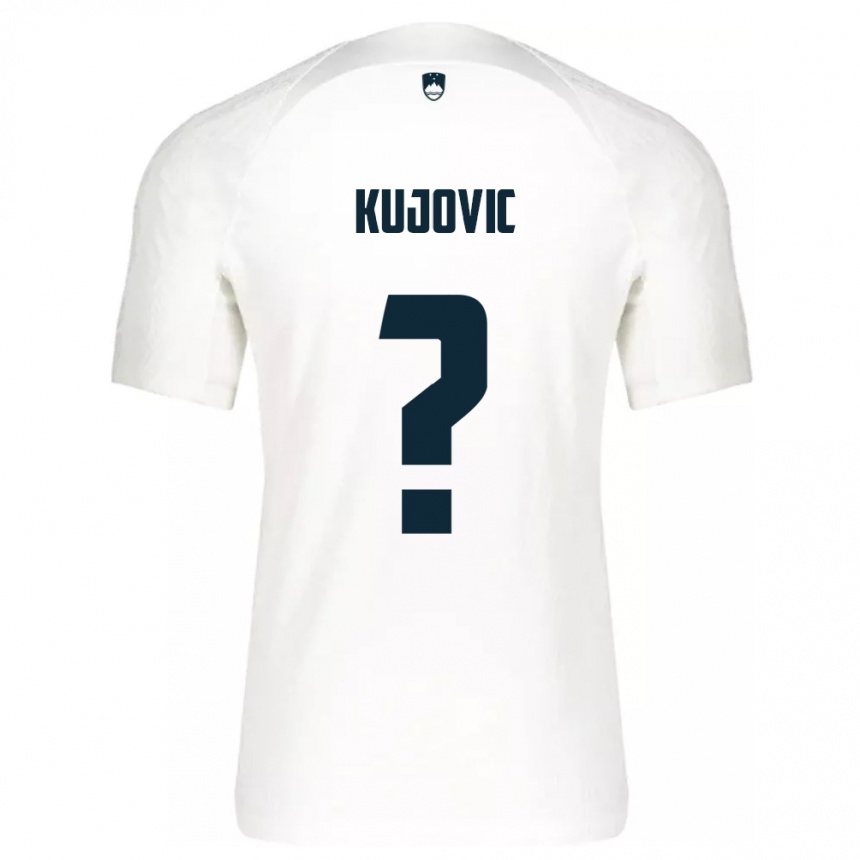 Gyermek Labdarúgás Szlovénia Tian Kujovic #0 Fehér Hazai Jersey 24-26 Mez Póló Ing