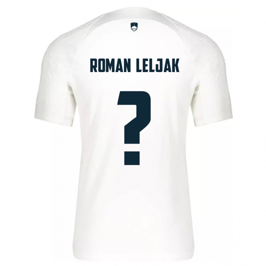 Gyermek Labdarúgás Szlovénia Nejc Roman Leljak #0 Fehér Hazai Jersey 24-26 Mez Póló Ing