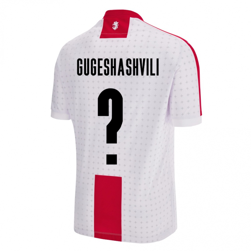 Gyermek Labdarúgás Grúzia Zaza Gugeshashvili #0 Fehér Hazai Jersey 24-26 Mez Póló Ing