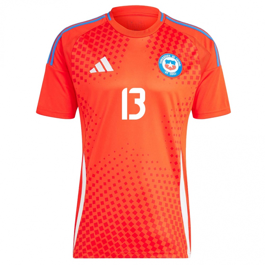 Gyermek Labdarúgás Chile Daniel Gutiérrez #13 Piros Hazai Jersey 24-26 Mez Póló Ing