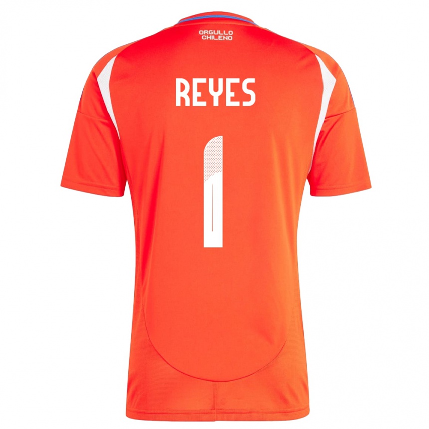 Gyermek Labdarúgás Chile Vicente Reyes #1 Piros Hazai Jersey 24-26 Mez Póló Ing