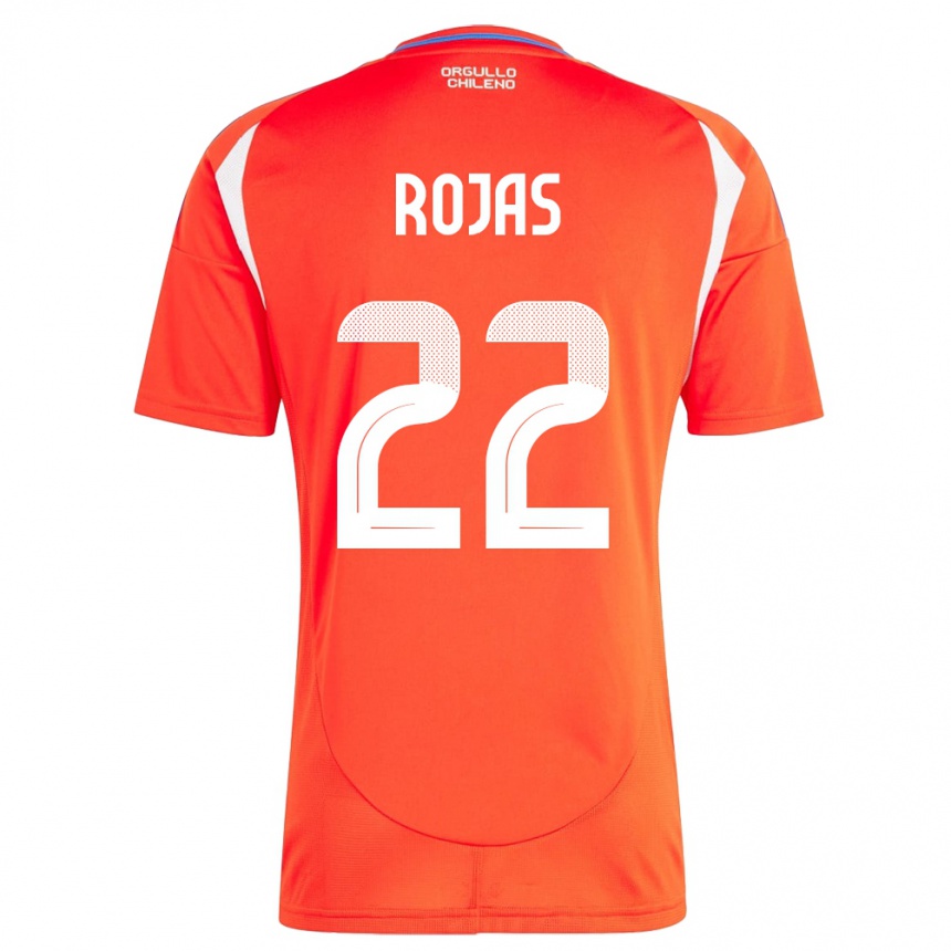 Gyermek Labdarúgás Chile Jeyson Rojas #22 Piros Hazai Jersey 24-26 Mez Póló Ing